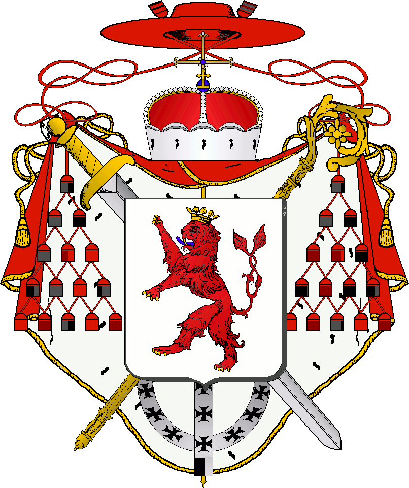 Armes du cardinal Pierre de Luxembourg