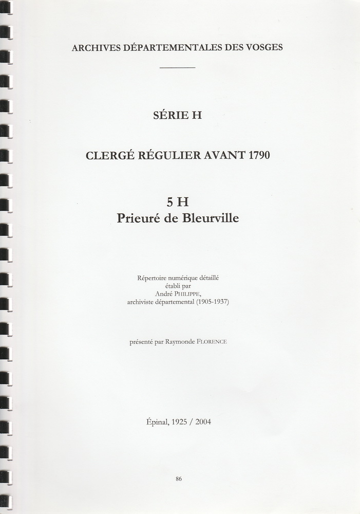 Clergé Régulier avant 1790