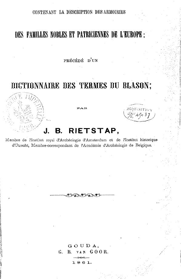 Armorial général de Rieststap