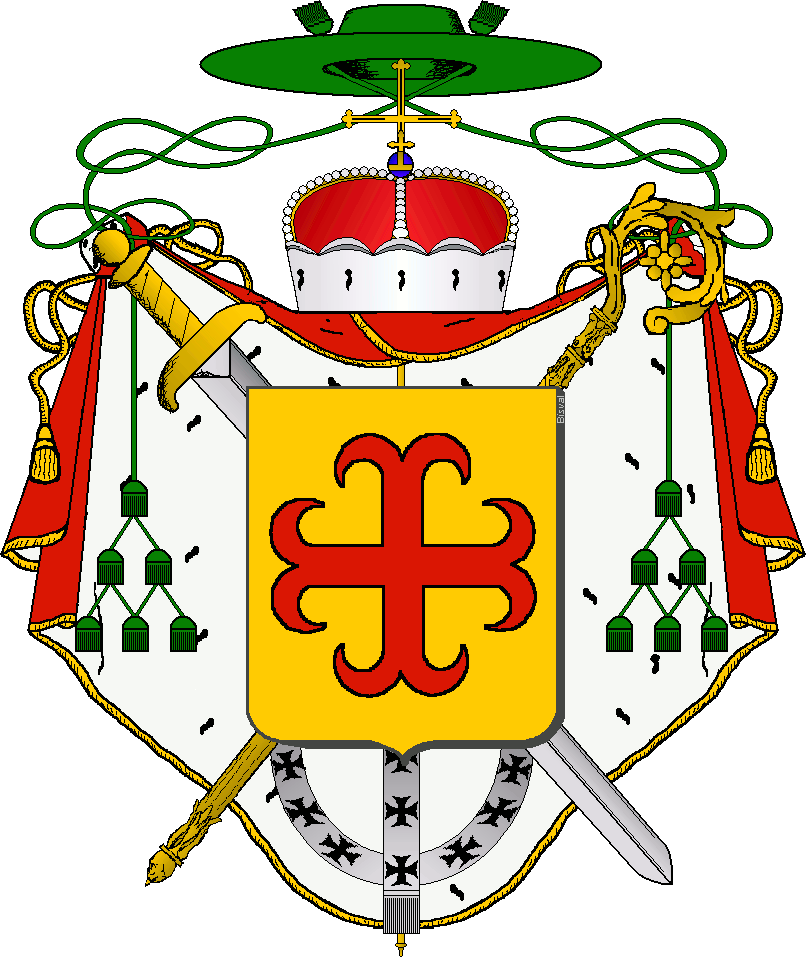 Armes de Georges d'Aubusson de la Feuillade - Prince-Evêque