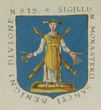 Armes des Religieux du Couvent de St Benigne de Dijon - Armorial d'Hozier